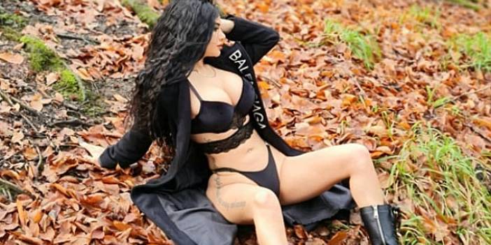 Naz Mila'dan dantelli iç çamaşırlı paylaşım