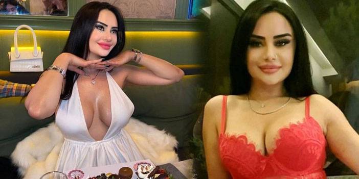 Naz Mila tek göğsünü açıp poz verdi