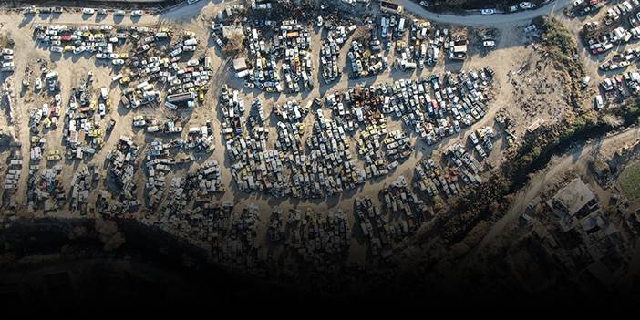 Suriye'de binlerce araç çürümeye terk edildi!