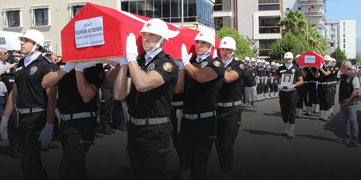 Şehit polislere acı veda!