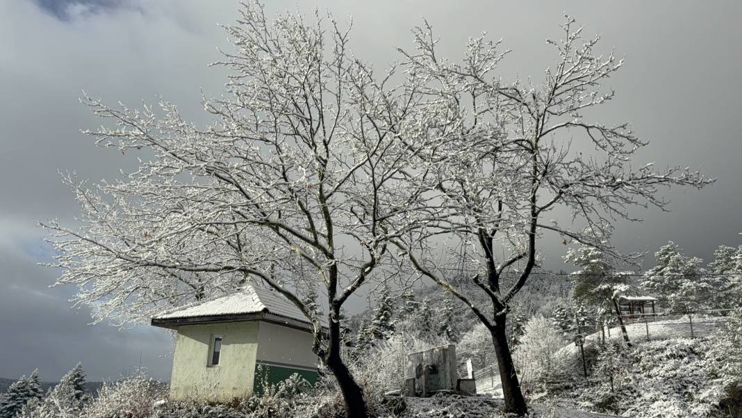 Kar manzaraları dronla görüntülendi 3