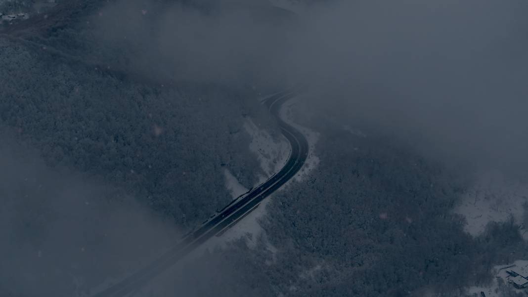 Bolu Dağı'nda kartpostallık kar manzarası 4