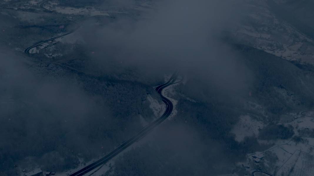 Bolu Dağı'nda kartpostallık kar manzarası 7