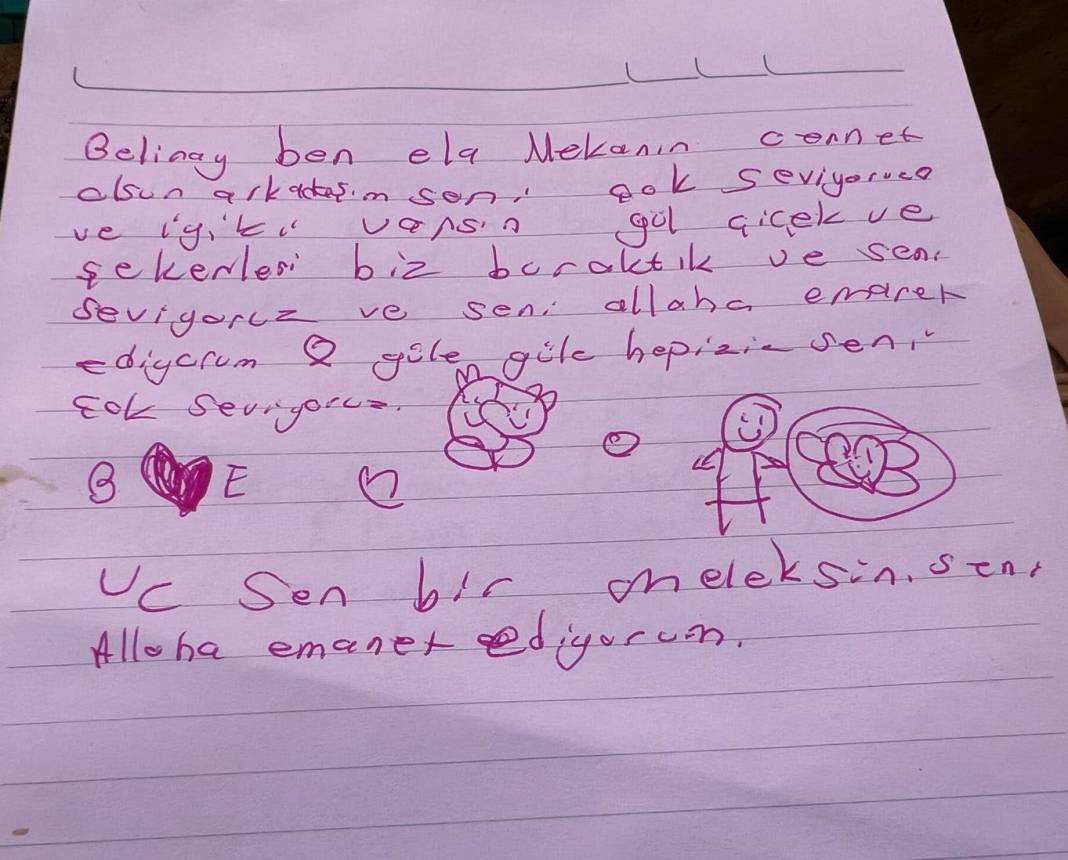 Saldırıda can veren çocukların mezarlarına bırakılan notlar yürek yakıyor 9