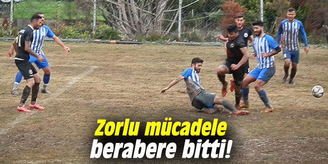 Zorlu mücadele berabere bitti!