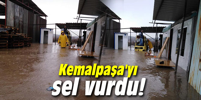 Kemalpaşa'yı sel vurdu!