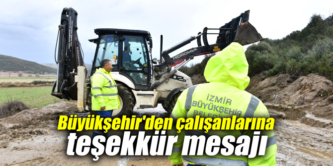 Büyükşehir'den çalışanlarına teşekkür mesajı