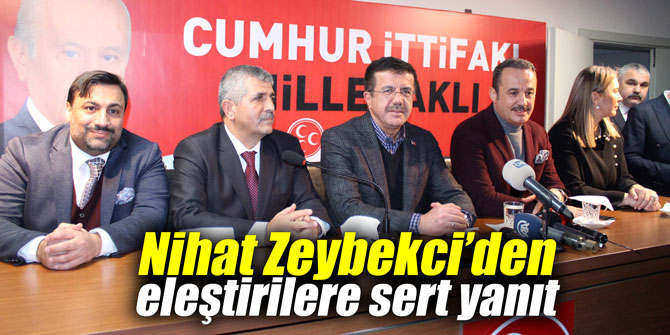 Nihat Zeybekci’den eleştirilere sert yanıt