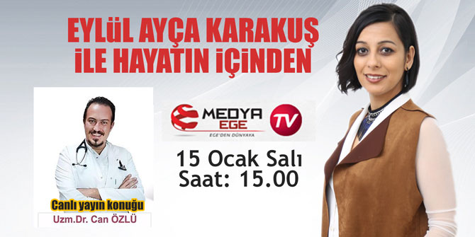 Uzm. Dr. Can Özlü, Eylül Ayça Karakuş'un konuğu olacak