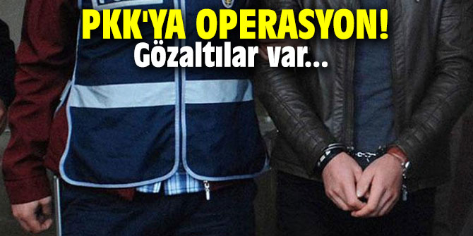 PKK'ya operasyon! Gözaltılar var...