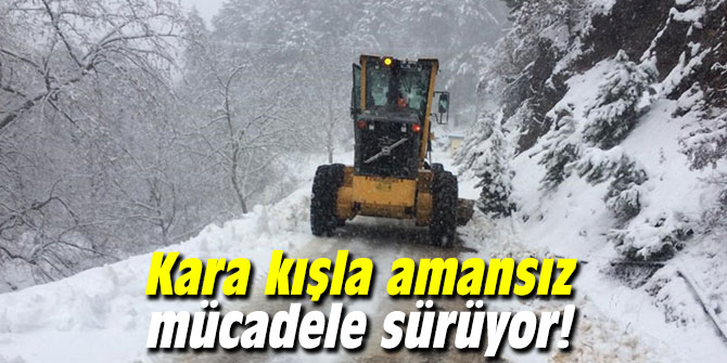 Kara kışla amansız mücadele sürüyor!