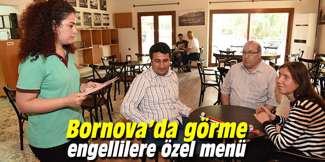 Bornova’da görme engellilere özel menü