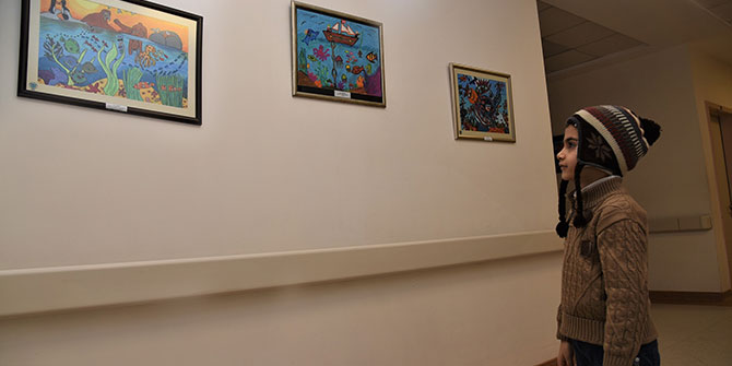 Deniz resimleri çocukların hayallerini süslüyor