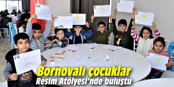 Bornovalı çocuklar Resim Atölyesi’nde buluştu