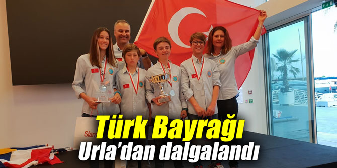 Türk Bayrağı Urla’dan dalgalandı