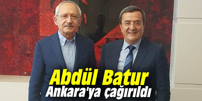 Abdül Batur Ankara'ya çağırıldı