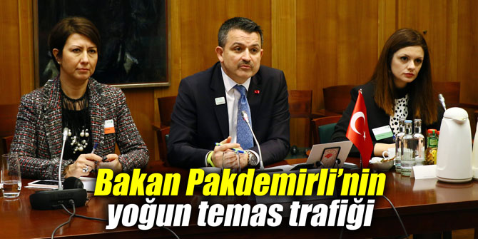 Bakan Pakdemirli’nin yoğun temas trafiği