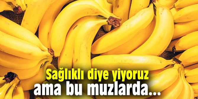 Sağlıklı diye yiyoruz ama bu muzlarda...