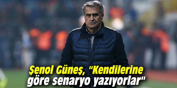 Şenol Güneş, "Kendilerine göre senaryo yazıyorlar"