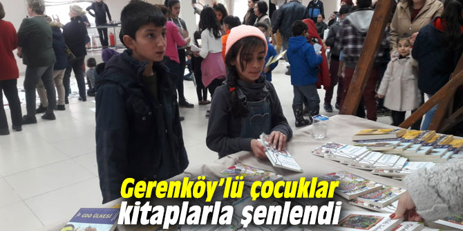 Gerenköy’lü çocuklar kitaplarla şenlendi