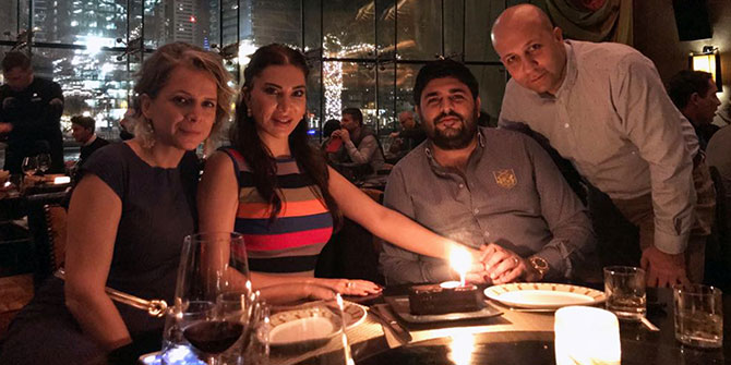 Ebru Yaşar'dan eşine doğum gününü sürprizi