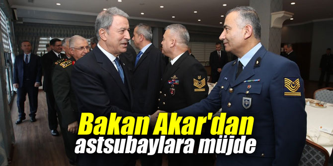 Bakan Akar'dan astsubaylara müjde