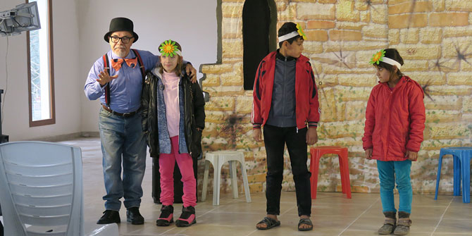 Foça'da çocuklara tatil hediyesi şenlik