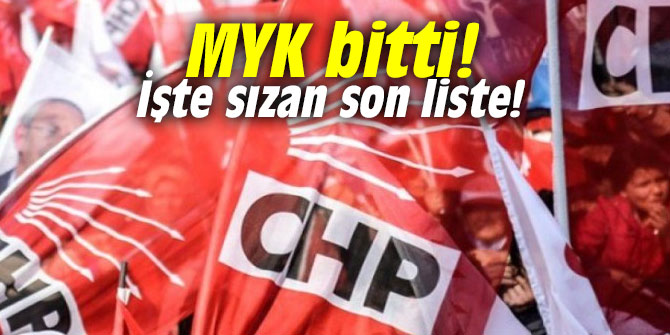 MYK bitti! İşte sızan son liste!