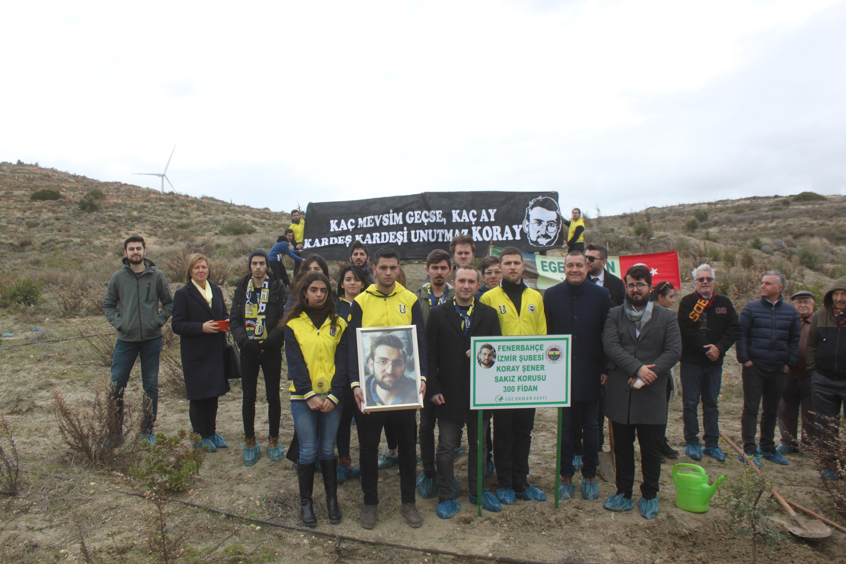 Fenerbahçeli Koray Şener 300 sakız fidanında yaşayacak