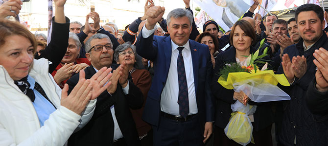 Başkan Mustafa İnce’ye muhteşem karşılama