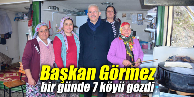 Başkan Görmez bir günde 7 köyü gezdi