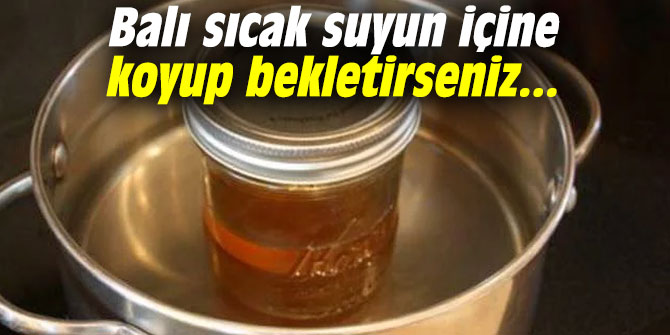 Balı sıcak suyun içine koyup bekletirseniz...