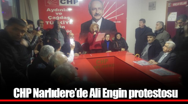 CHP Narlıdere’de Ali Engin protestosu