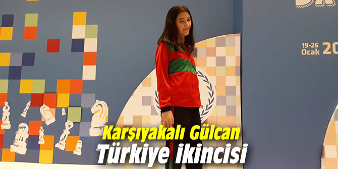 Karşıyakalı Gülcan Türkiye ikincisi oldu!