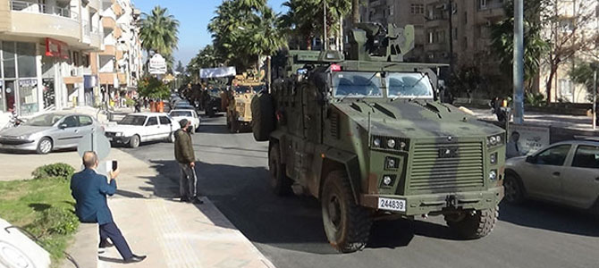 Sınıra askeri sevkiyat devam ediyor