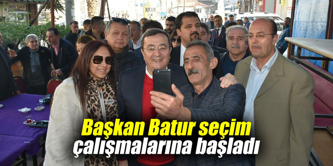 Başkan Batur seçim çalışmalarına başladı