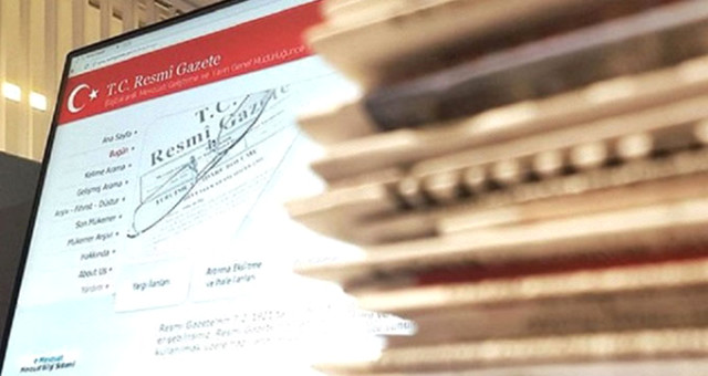 Cumhurbaşkanlığı Kararnamesi Resmi Gazete'de