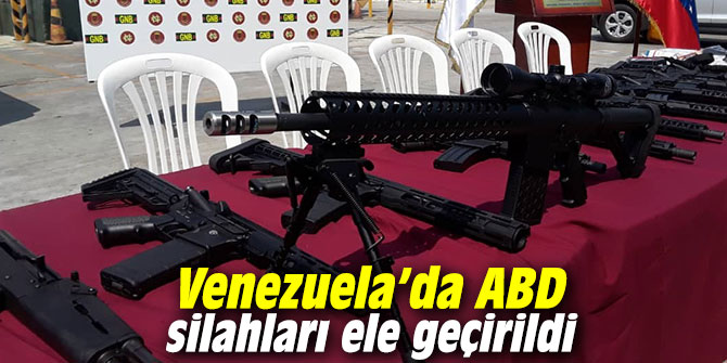 Venezuela’da ABD silahları ele geçirildi