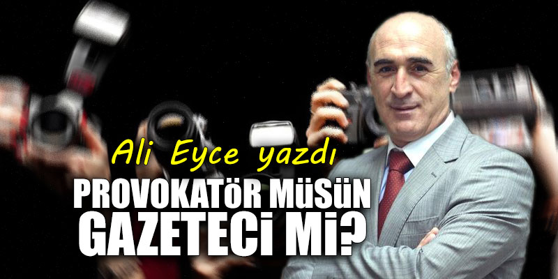 Provokatör müsün, gazeteci mi?