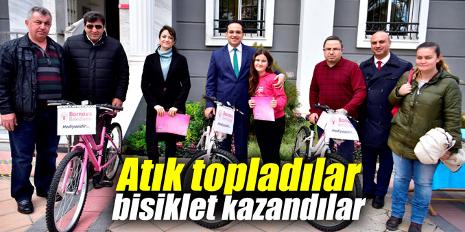 Atık topladılar bisiklet kazandılar