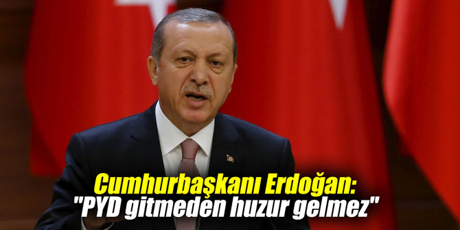 Cumhurbaşkanı Erdoğan: "PYD gitmeden huzur gelmez"