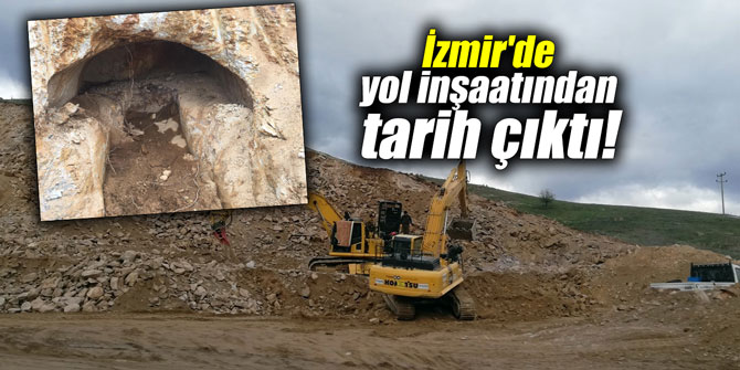 İzmir'de yol inşaatından tarih çıktı!