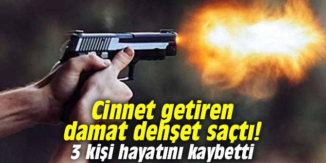 Cinnet getiren damat dehşet saçtı! 3 kişi hayatını kaybetti