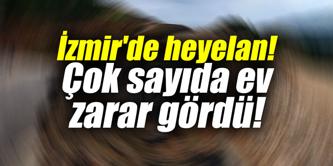 İzmir'de heyelan! Çok sayıda ev zarar gördü!