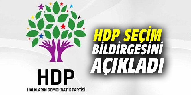 HDP seçim bildirgesini açıkladı
