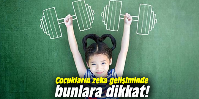 Çocukların zeka gelişiminde bunlara dikkat!