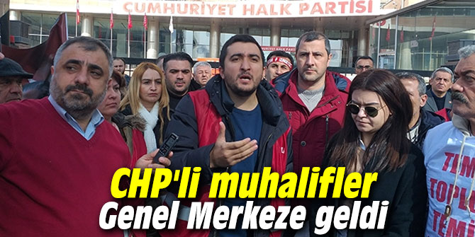 CHP'li muhalifler Genel Merkeze geldi