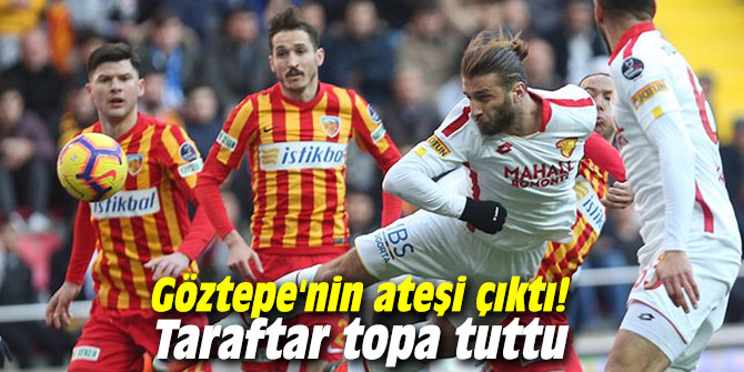 Göztepe'nin ateşi çıktı! Taraftar topa tuttu