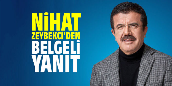 Nihat Zeybekci'den belgeli yanıt!