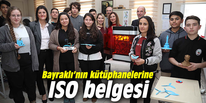 Bayraklı'nın kütüphanelerine ISO belgesi